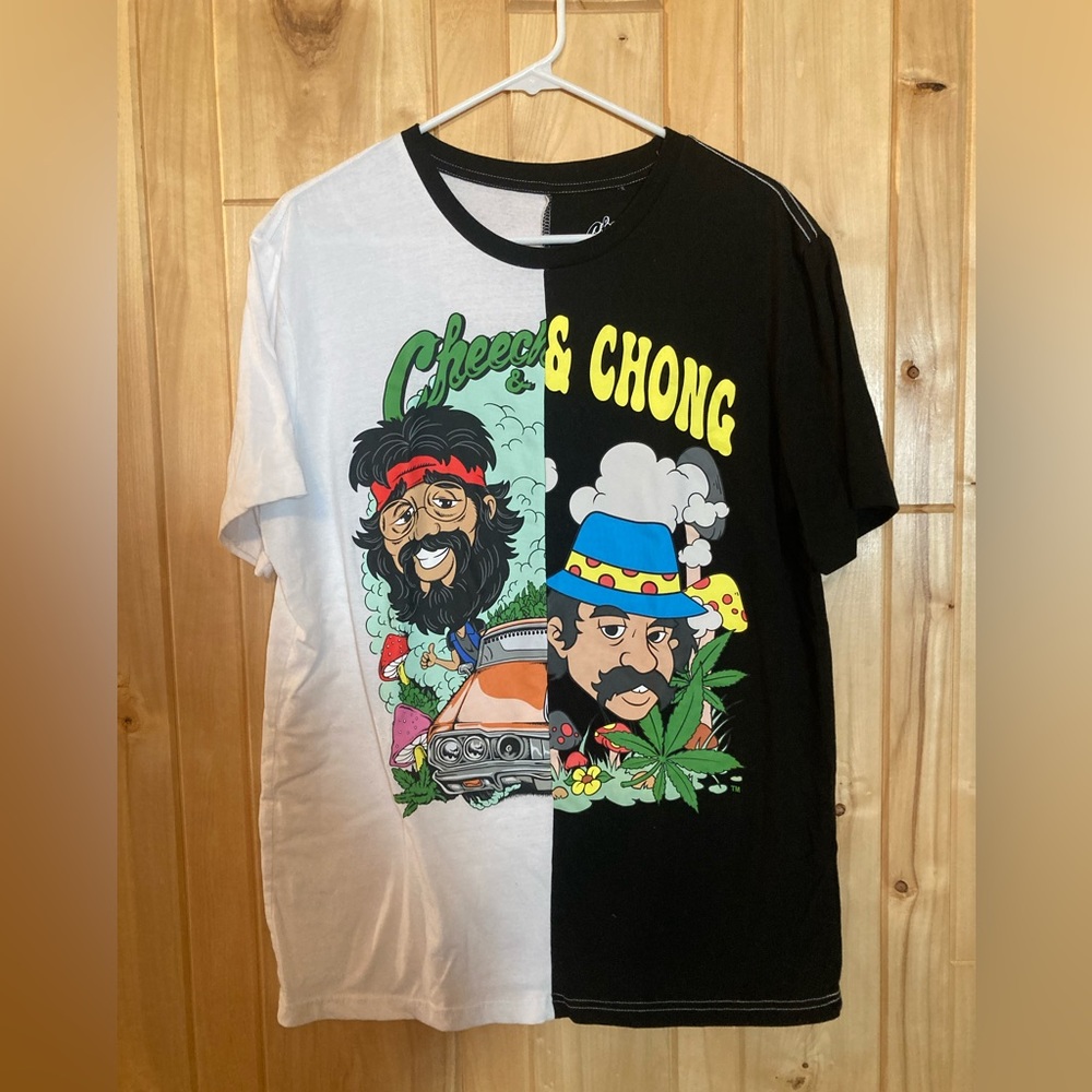 Cheech & Chong two toned t shirt - size L - new!